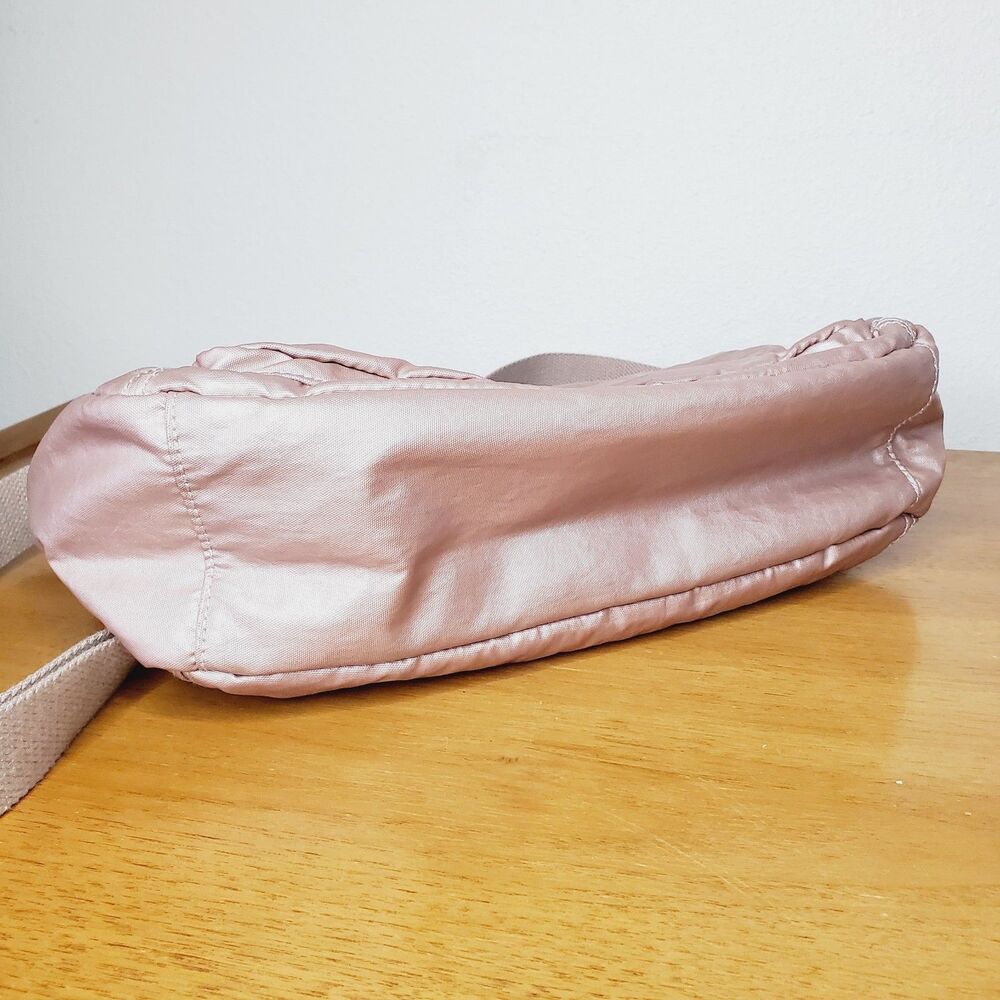 Kipling Felicity Pink Metallic Crossbody Womens Shoulder Bag Hiking Travel Bag - Picture 3 of 7